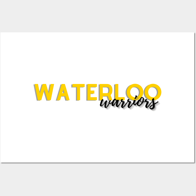 Waterloo Warriors Wall Art by stickersbyjori